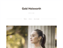 Tablet Screenshot of gabiholzwarth.com